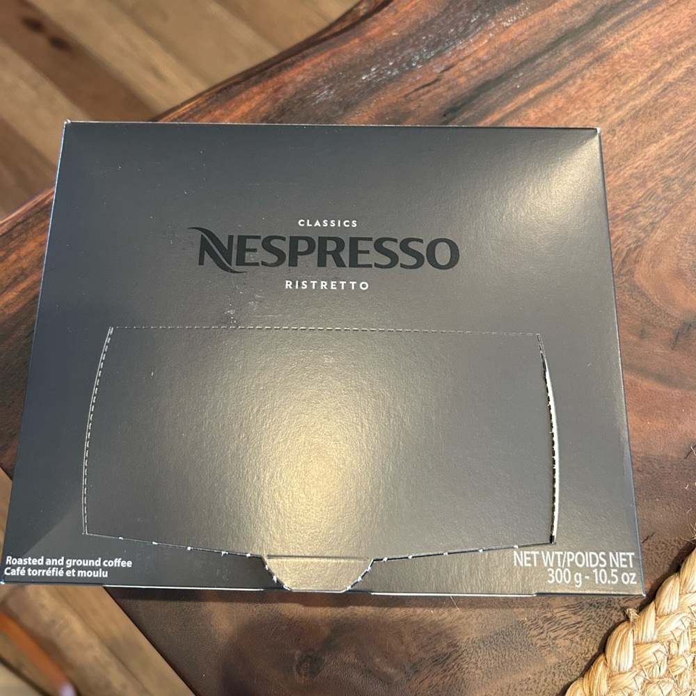Nespresso Ristretto Black Coffee Box.  50 Capsules